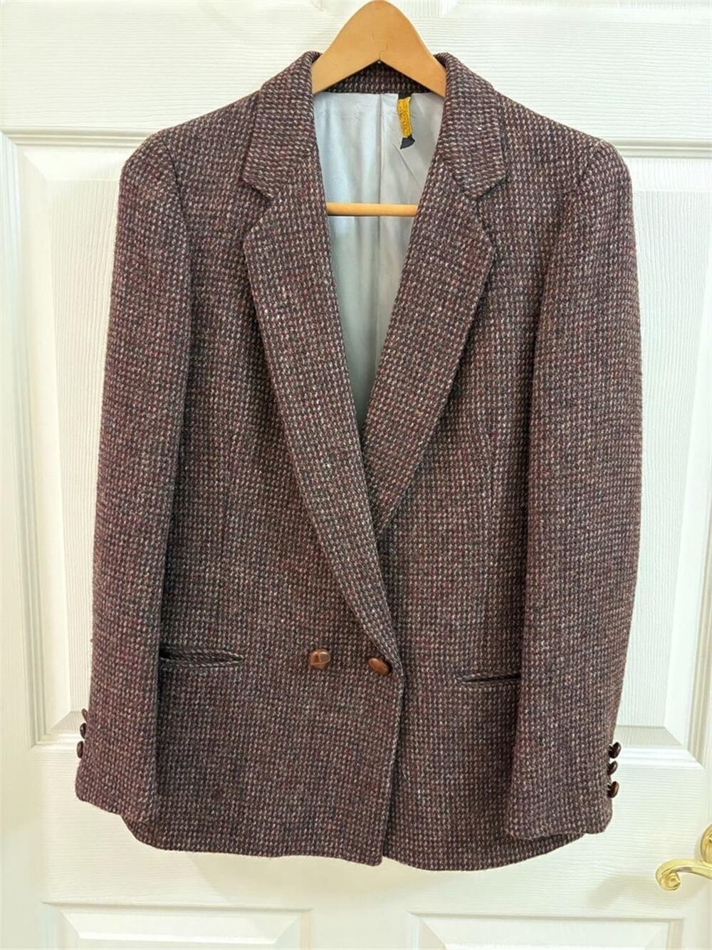 Vintage Harris Tweed Lands End Donegal Wool Sport Coat Blazer Jacket-Sz M